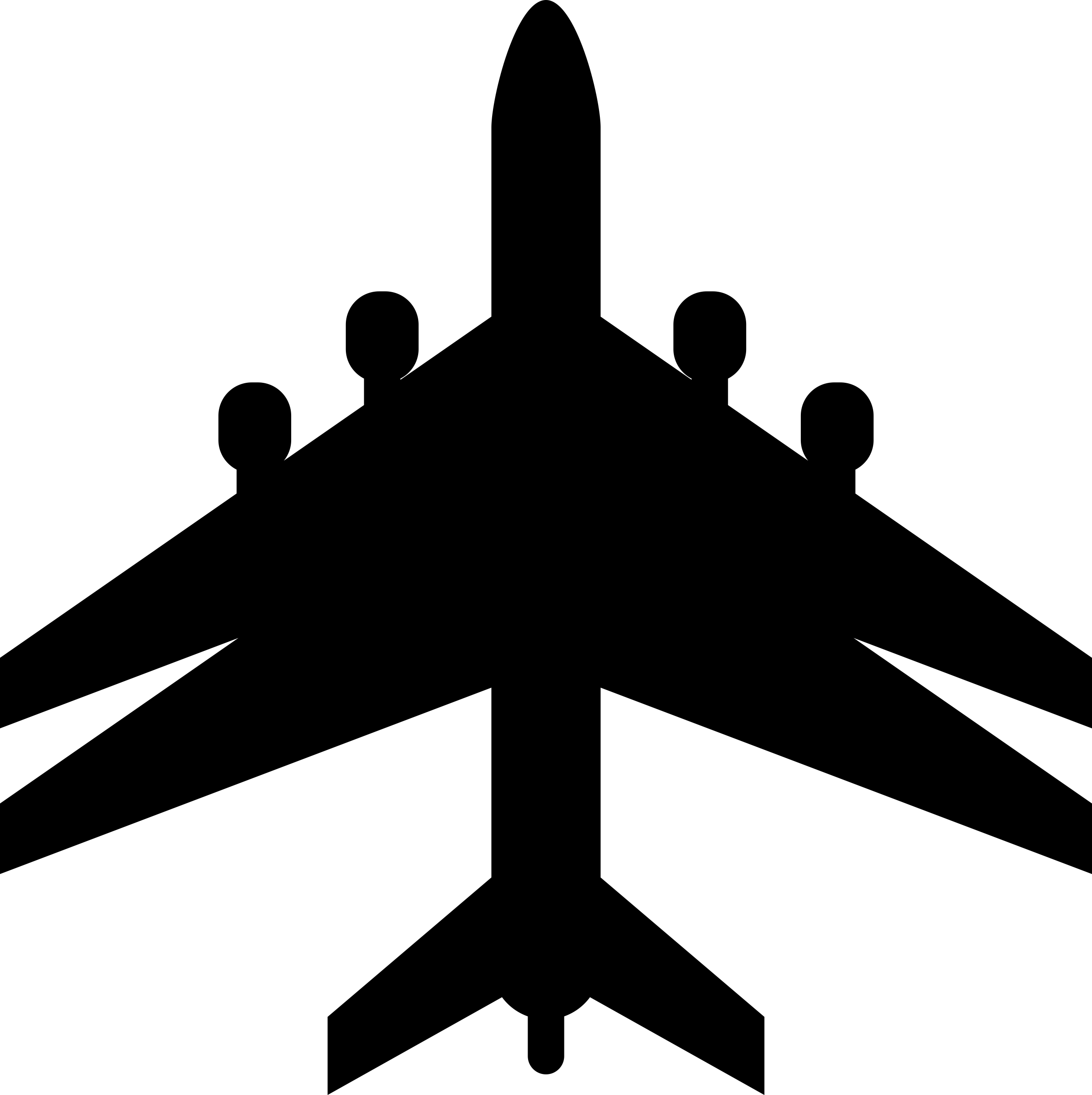 Airplane Black Shape With Double Wings Sketch Vinyl Svg File Free Vectors